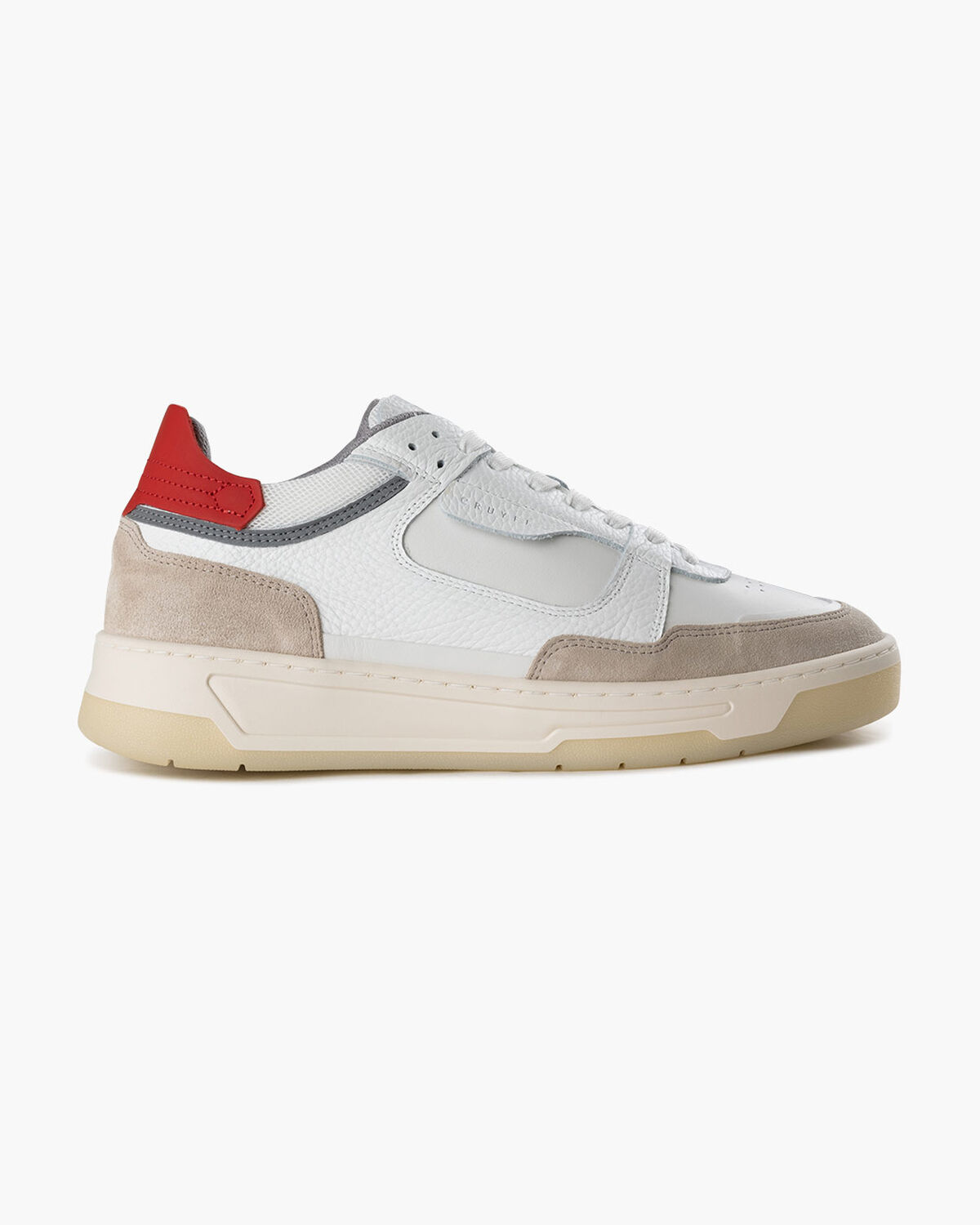 Nemes Mid - Soft Nappa/Suede, White/Red, hi-res