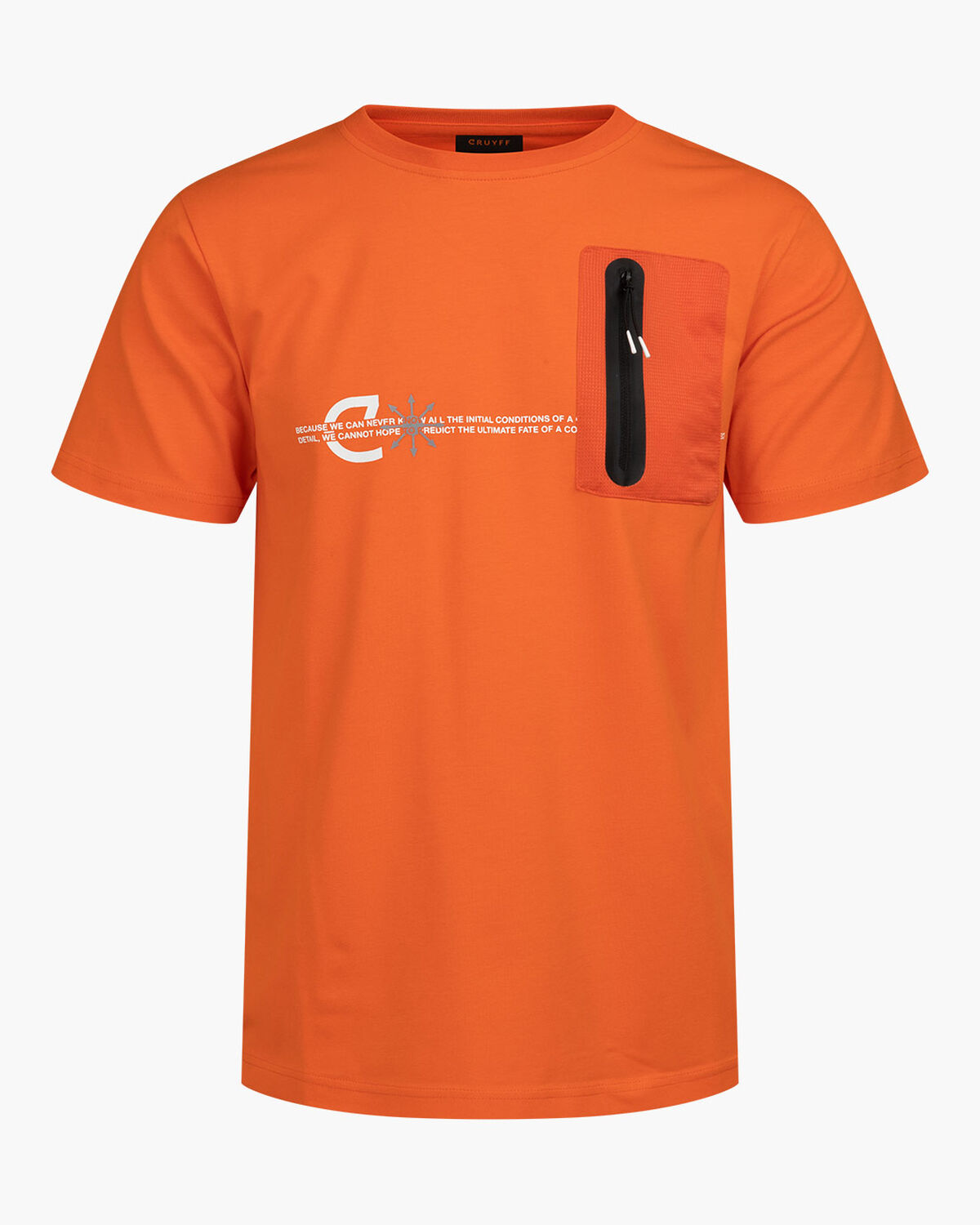 Ray Tee - 95% Cotton 5% Elastane, Orange, hi-res