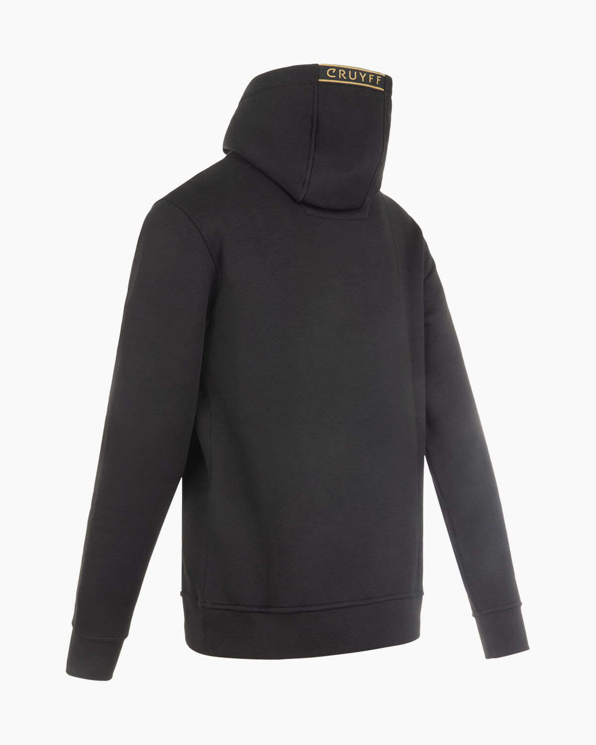Fuzeknit Lasercut Hoodie, Black/Gold, hi-res