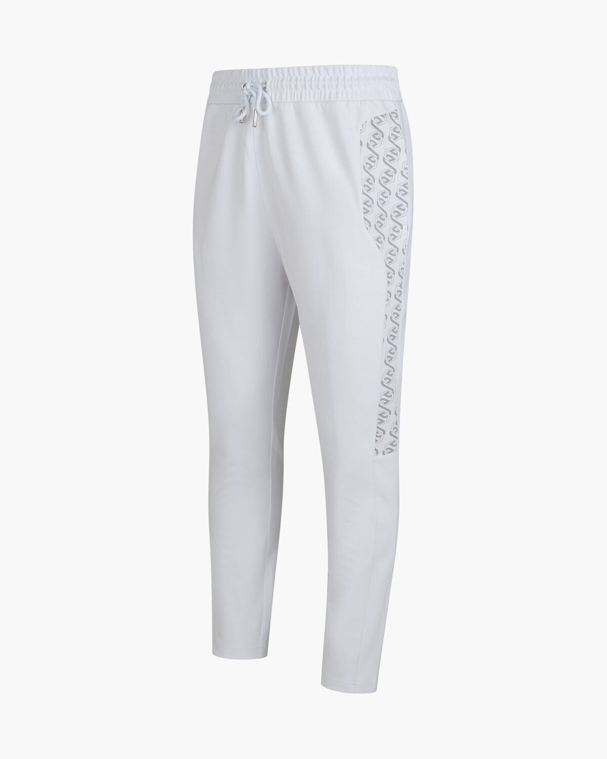 Chain Repeat Pants, White/Silver, hi-res