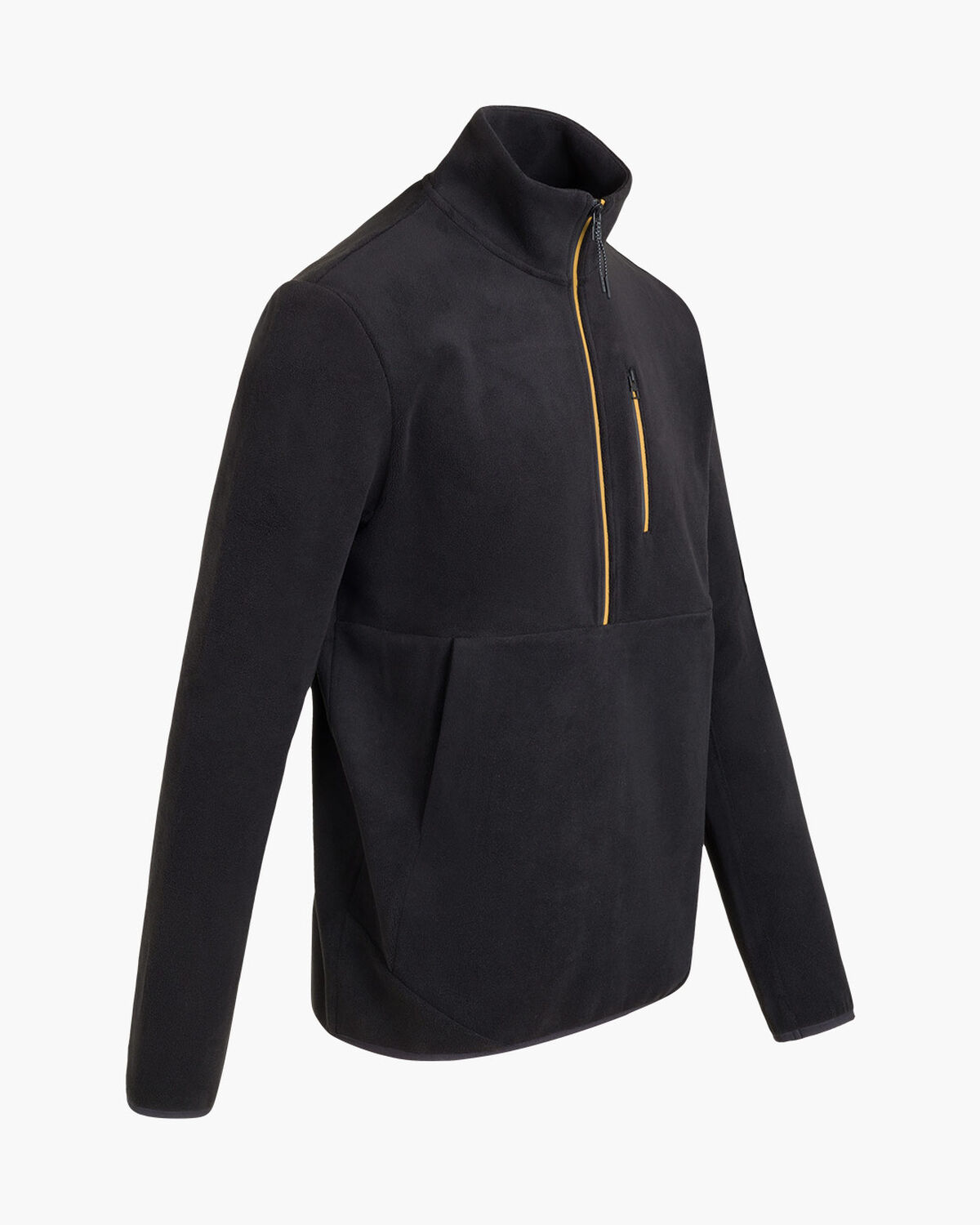 Half Zip Fleece, Black, hi-res