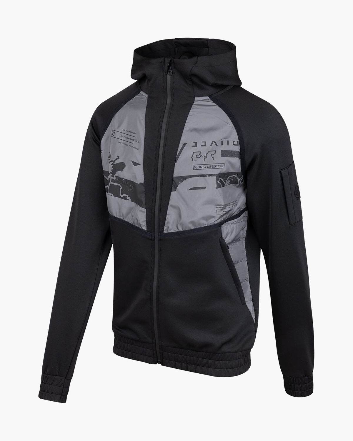 Moniro Track Top, Black, hi-res