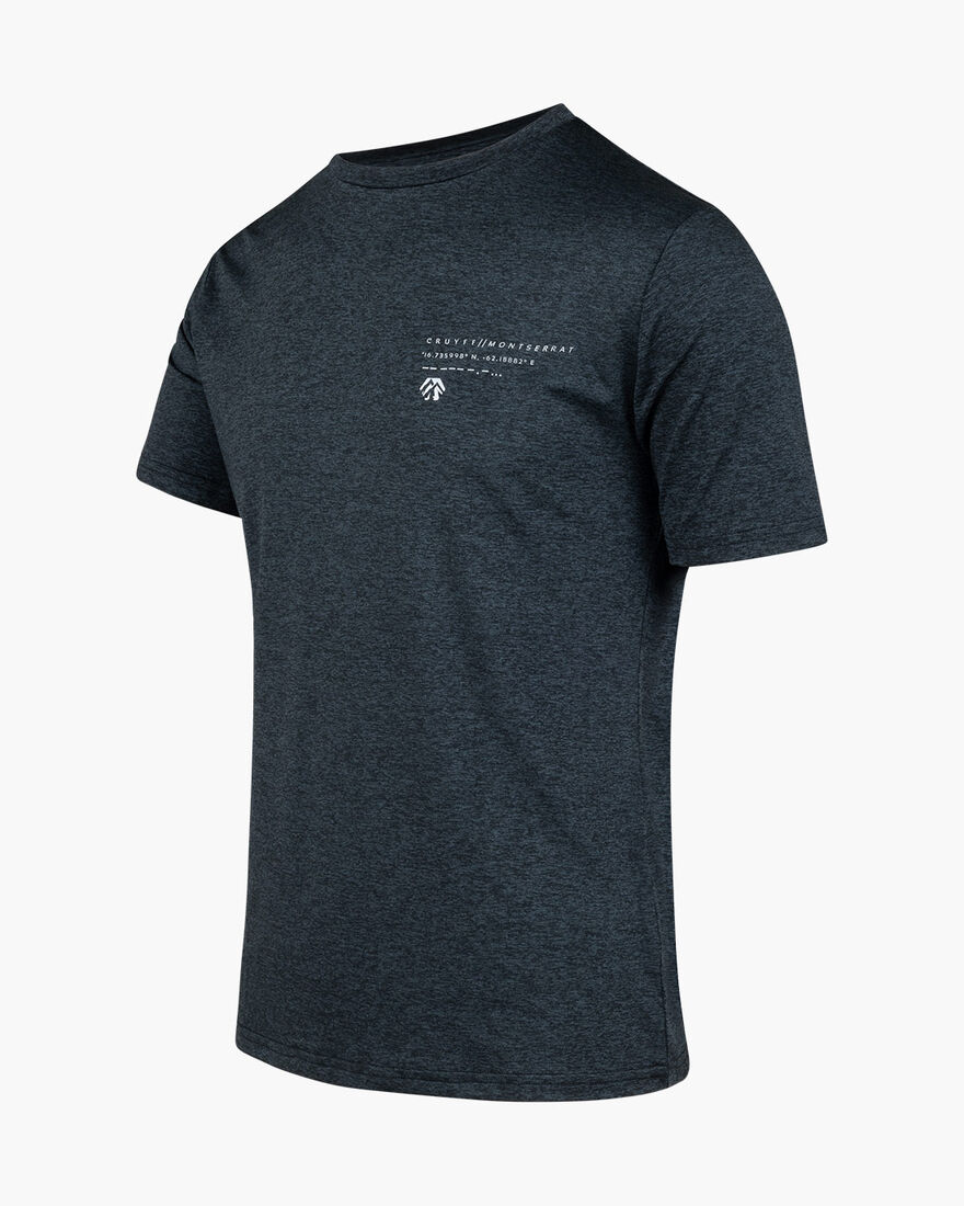 Monsterrat Salvador Tee - 100%Polyster, Navy, hi-res
