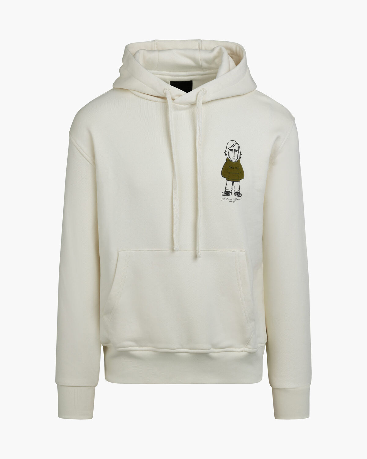 Cruyff Avatar Hoodie, White/Orange, hi-res