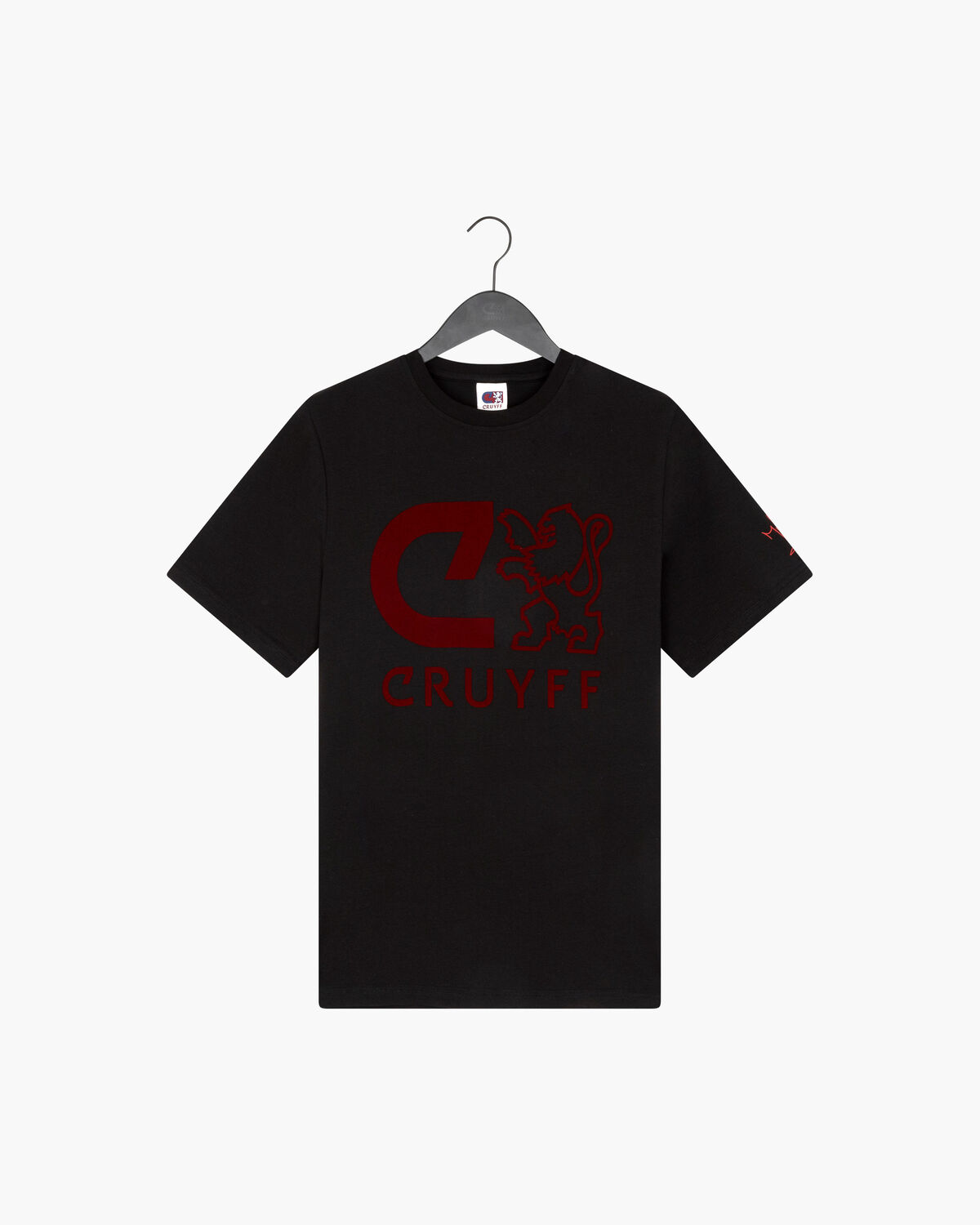 Supporter Tee, Black/Red, hi-res