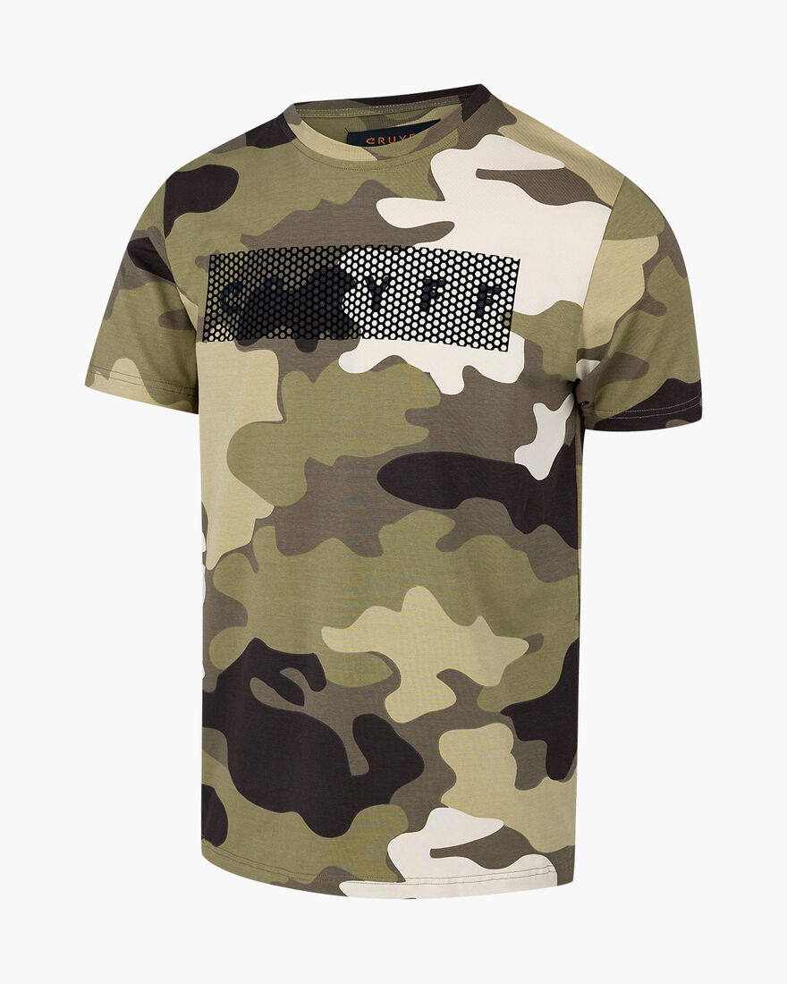 Camo Tee - 95% Cotton / 5% Elastane, Army green, hi-res