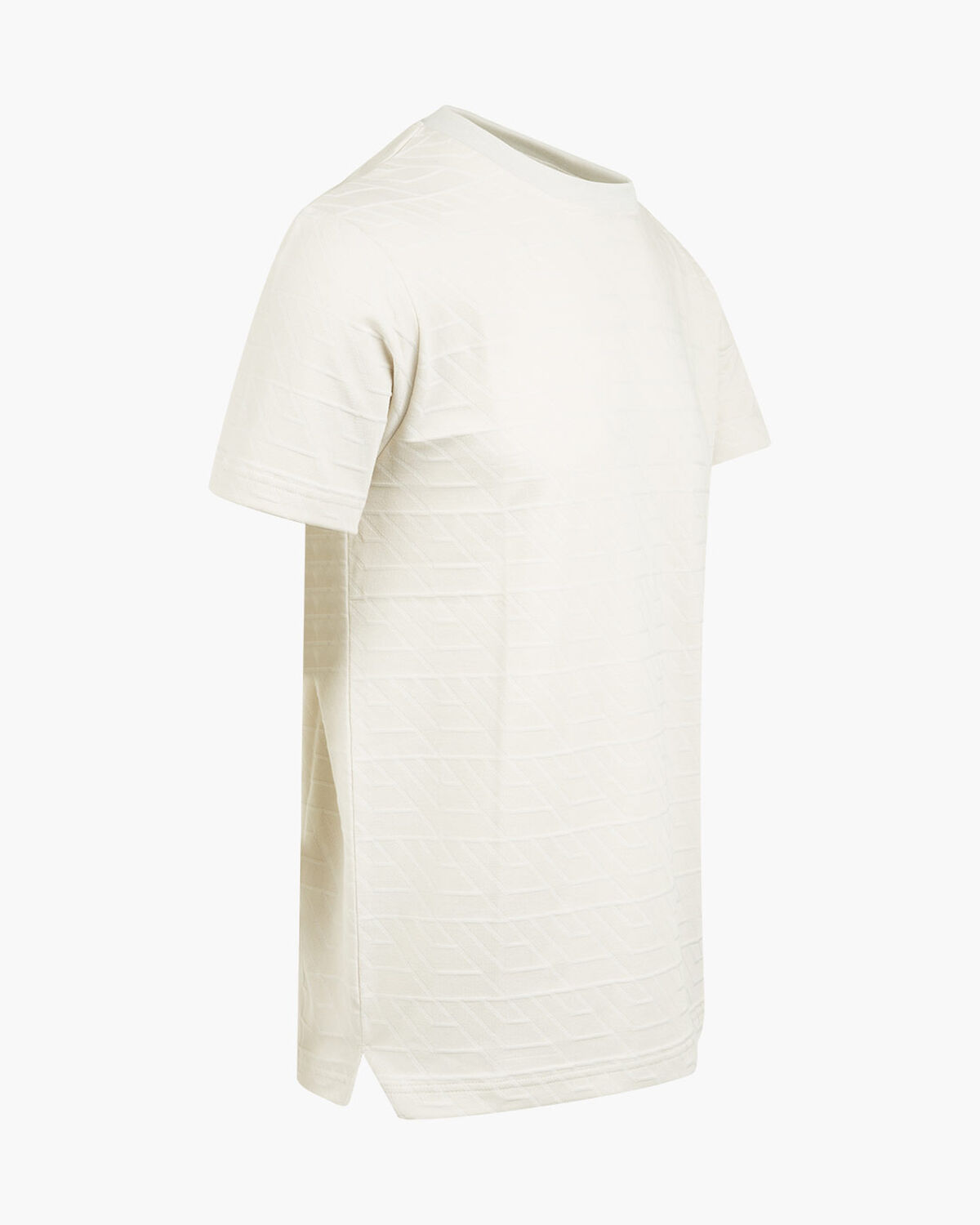 Luka Jacquard Tee, Crème, hi-res