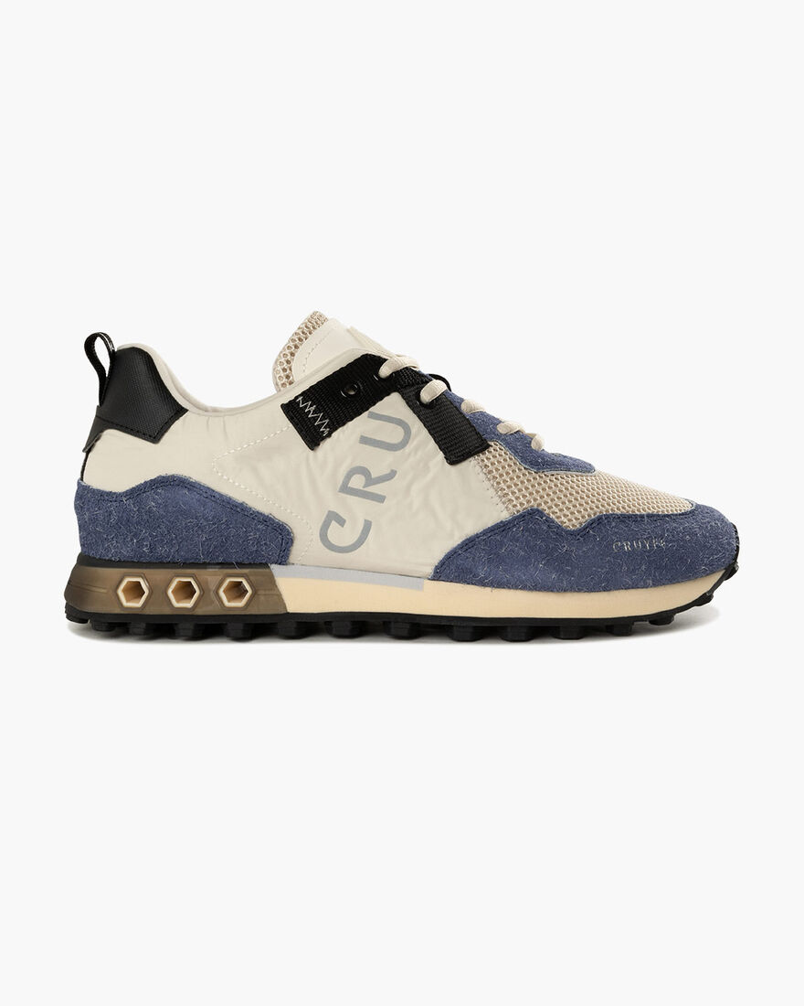 Superbia Hex - Crepe Nylon/Hairy Suede, Crème, hi-res