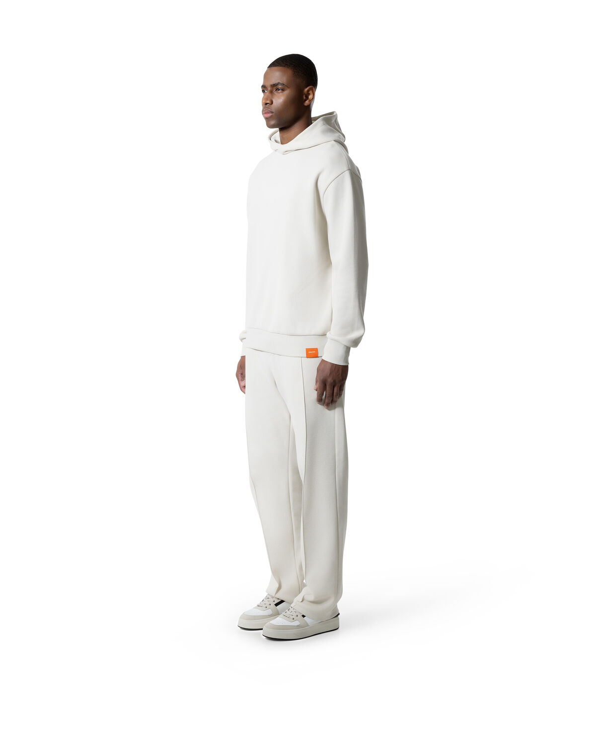 Pique Hoodie, Crème, hi-res