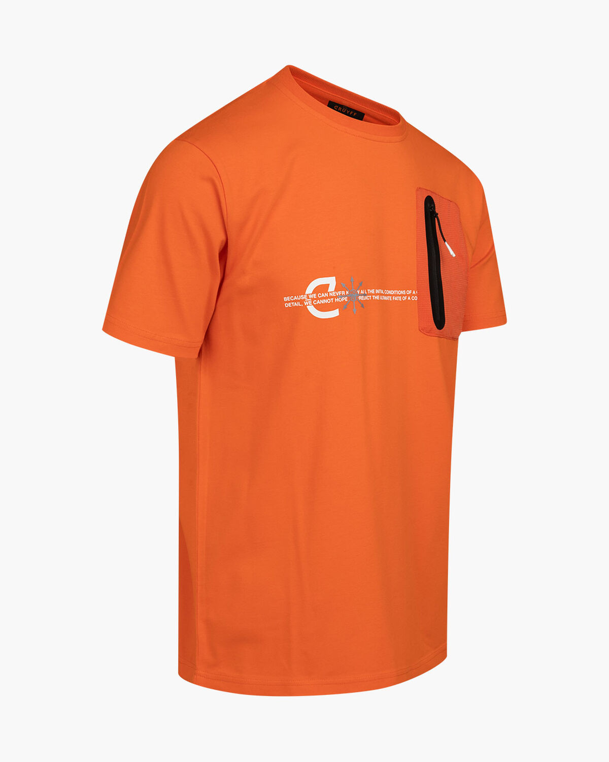 Ray Tee - 95% Cotton 5% Elastane, Orange, hi-res