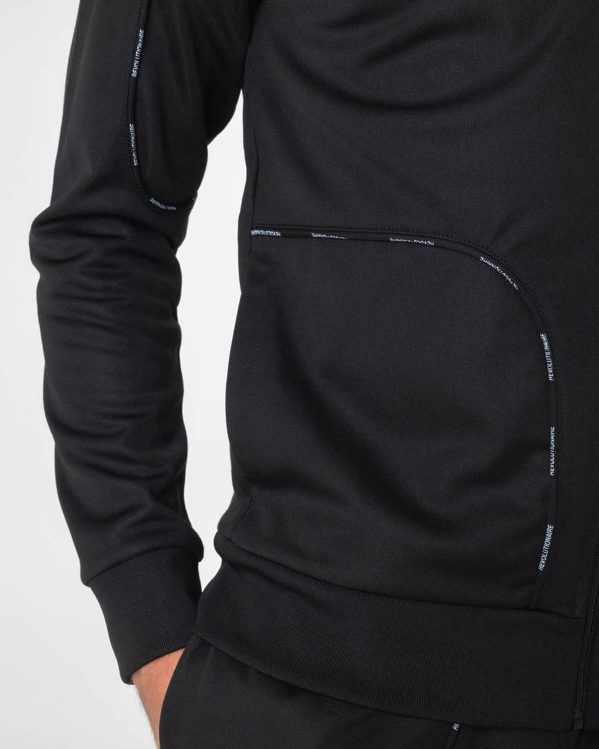 Revolucion Track Top  - 65% Polyester / 35%Cotton, Black, hi-res