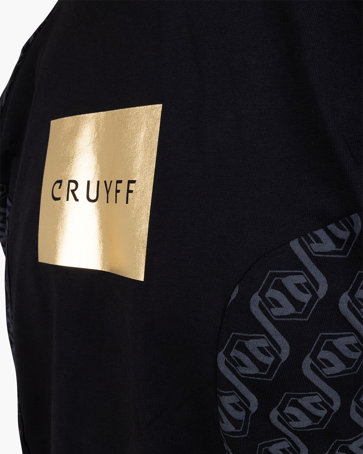 Chain Repeat Tee, Black/Gold, hi-res