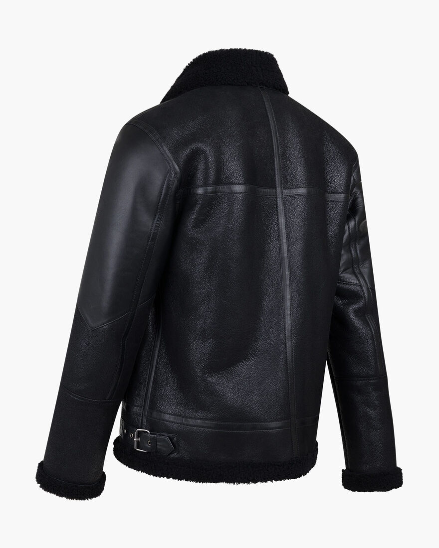 Juan Shearling, Black/Black, hi-res