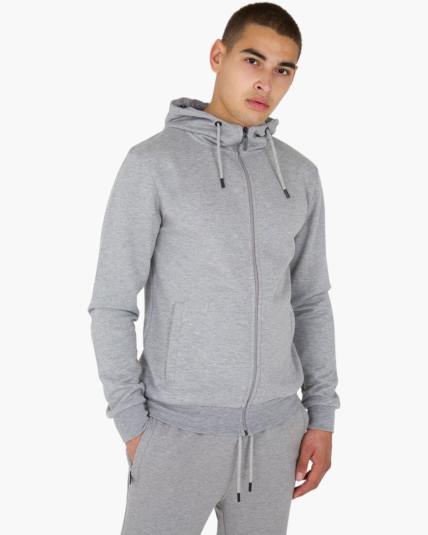 Hernandez Zip Thru Hood, Grey, hi-res