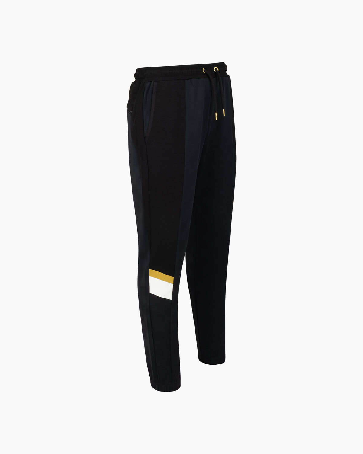 Check Trackpants, Black/Gold, hi-res