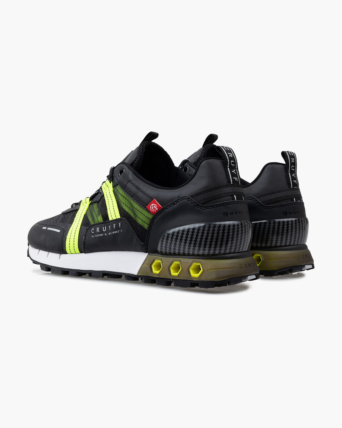 Inter Lace // Montserrat, Black/Yellow, hi-res