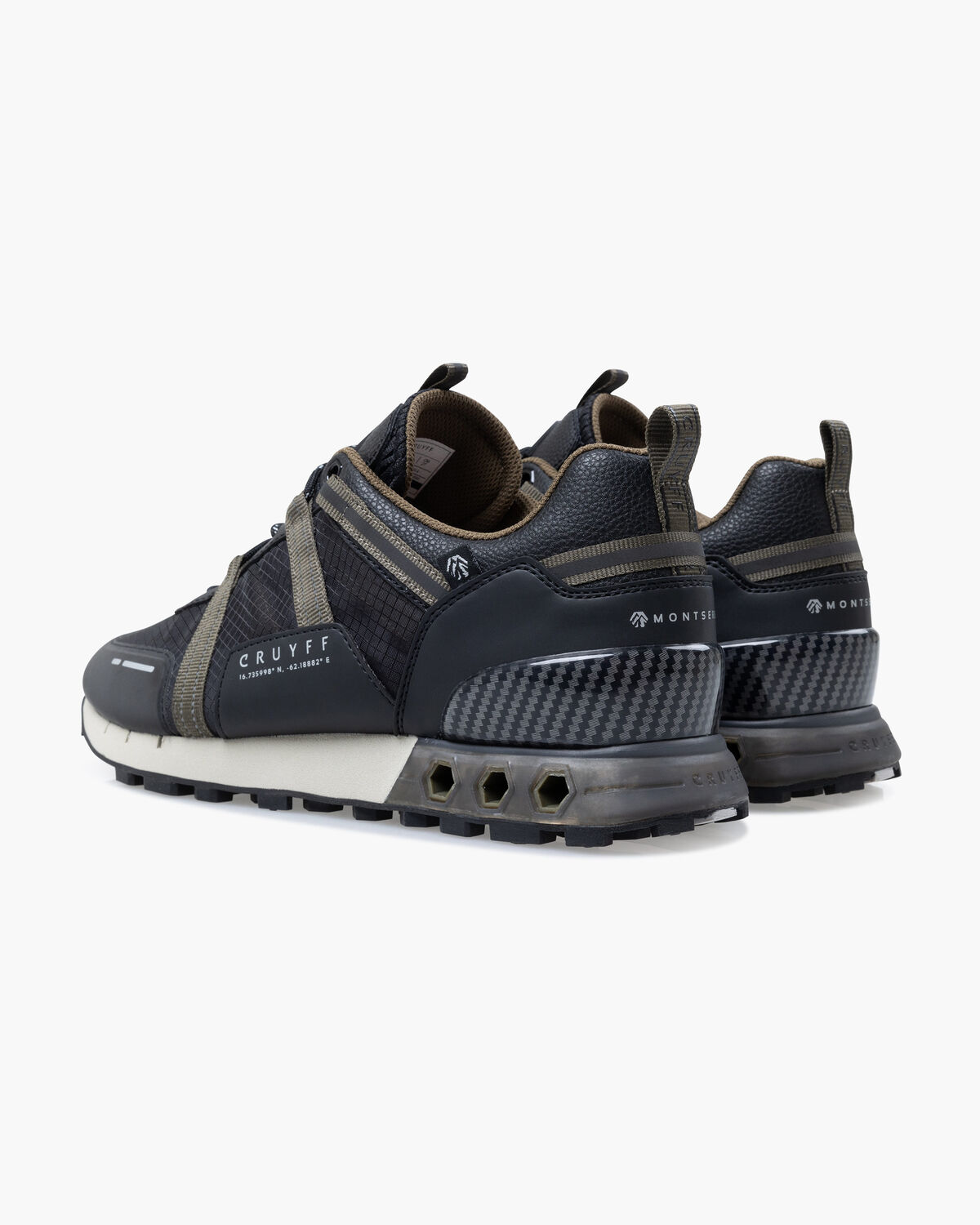 Inter Lace // Montserrat, Black/Green, hi-res