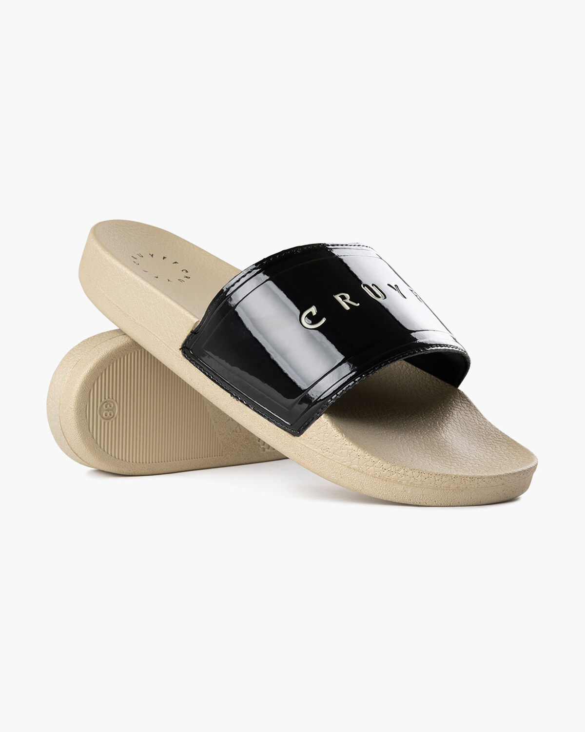 Aqua Copa Platja - Patent, Black/Gold, hi-res