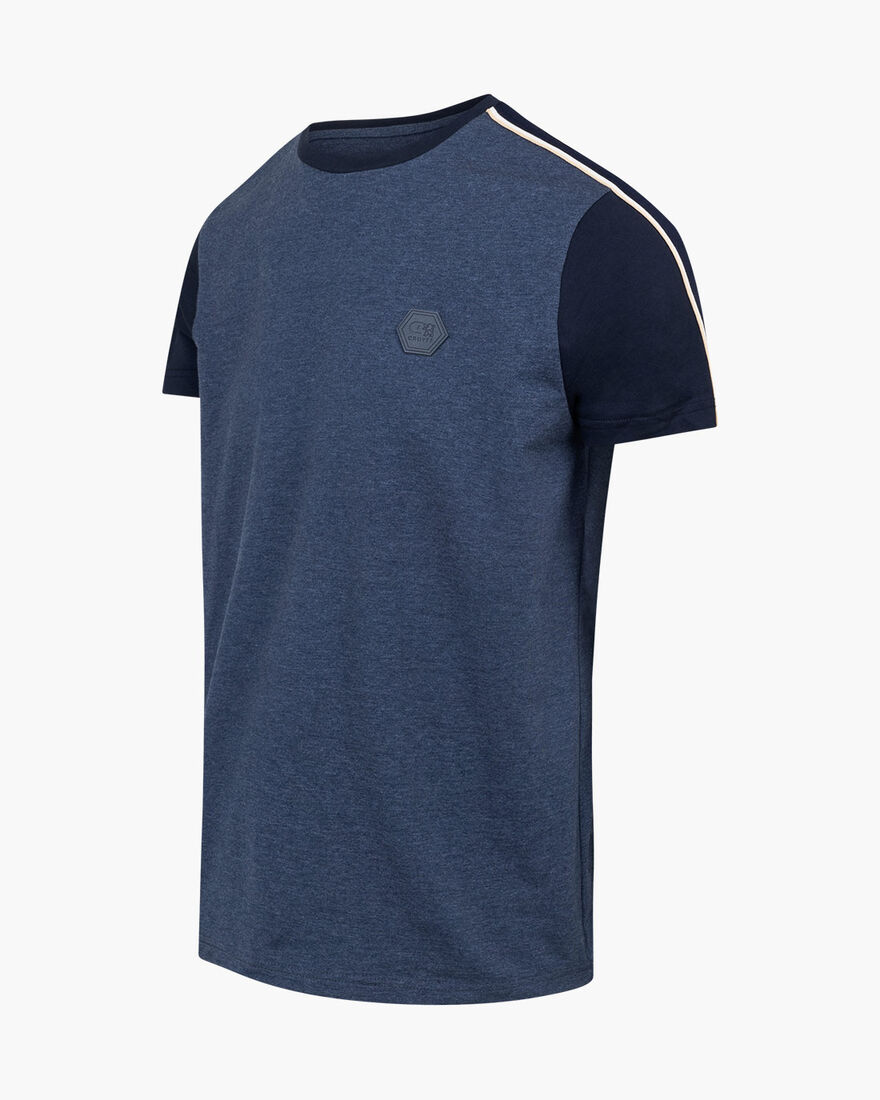 Galano Tee - 48% Cotton / 47% Polyester / 5%Elasta, Navy, hi-res