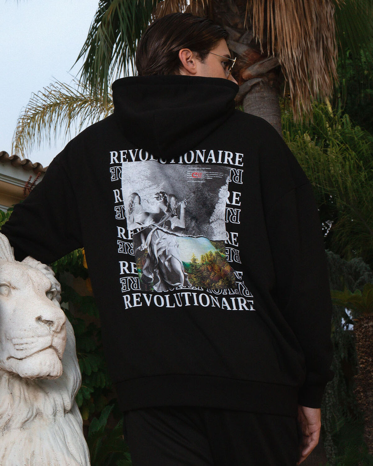 Angeles Hoody - 65% Cotton 35% Polyester, Black, hi-res
