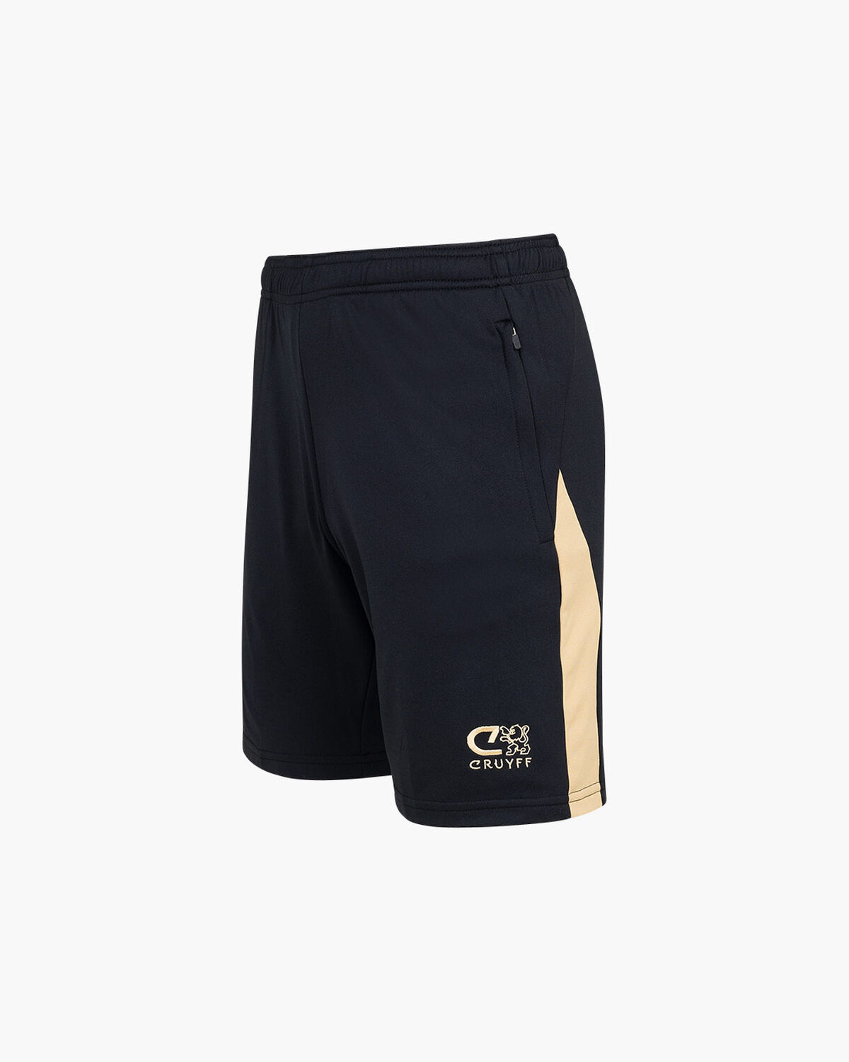 Cruyff Tech Turn Short Junior, Black/Gold, hi-res