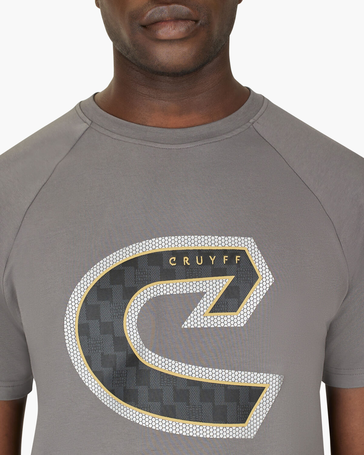 C-Tee, Grey/Gold, hi-res