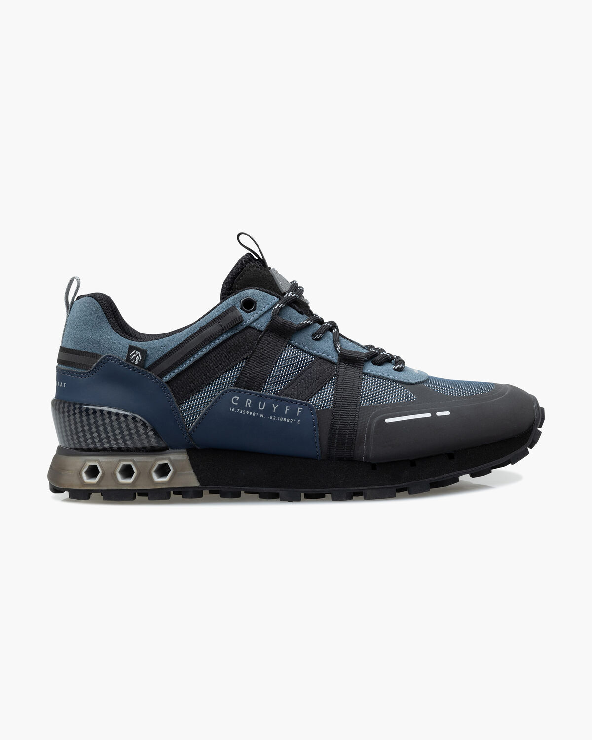 Interlace Hex-Tech // Montserrat, Navy, hi-res