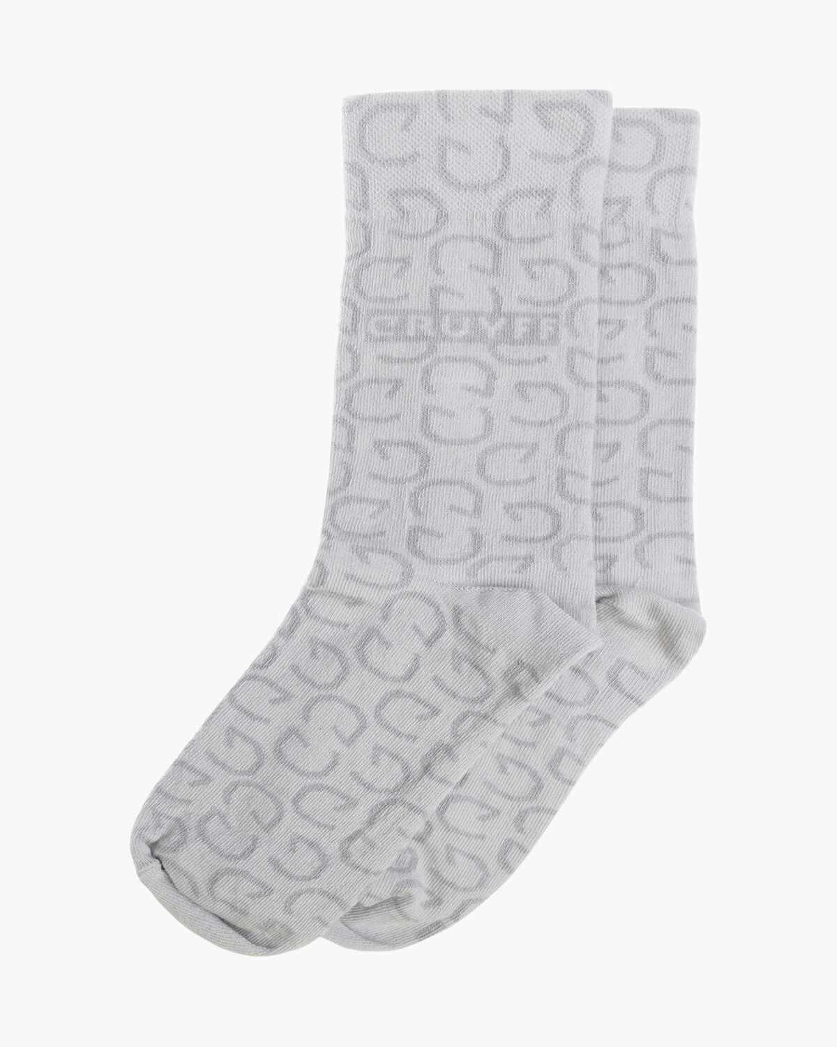 Monogram Socks, White, hi-res