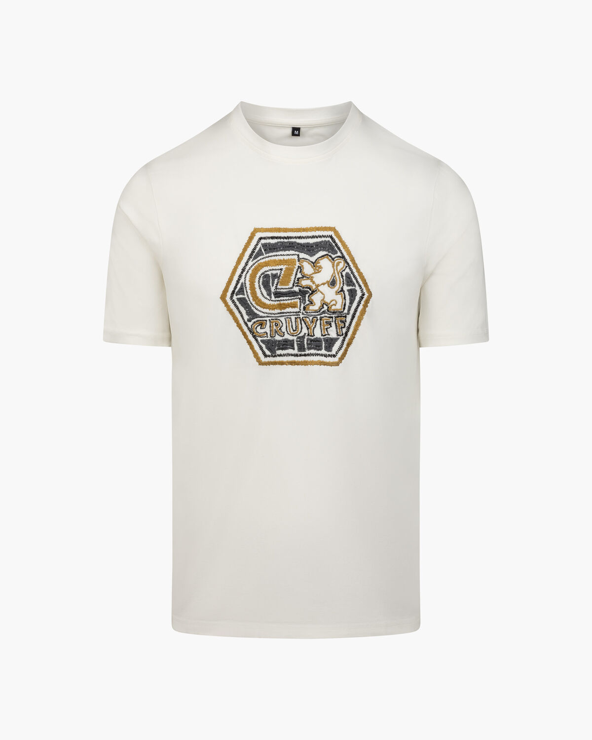 C-Lion Blurry Embro Tee, White/Orange, hi-res