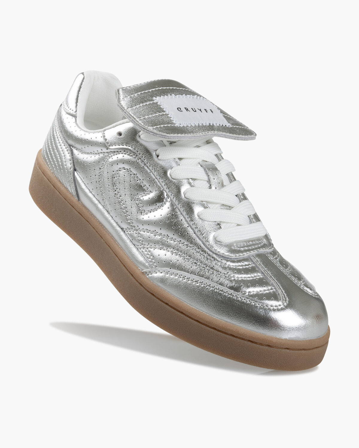 Calcio Cup - Metallic Leather, Silver, hi-res