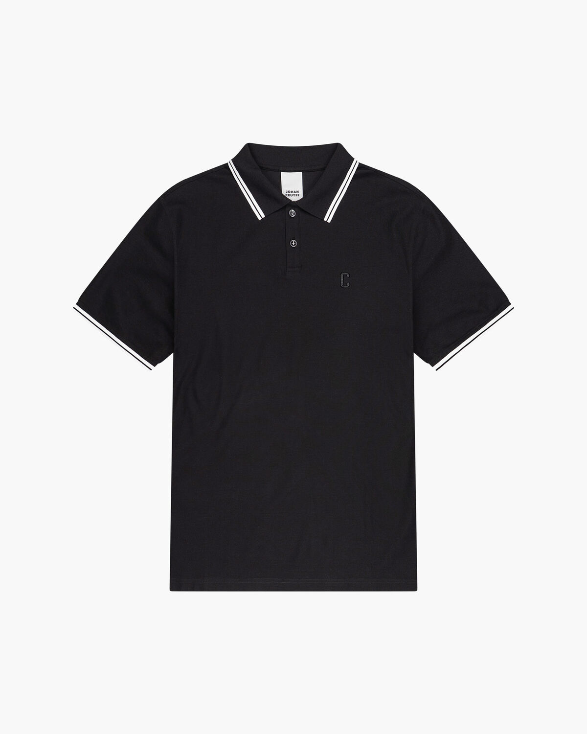 Luxury Piquet Polo, Black, hi-res