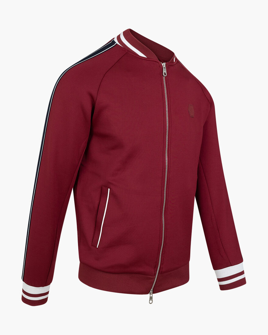 Santino scuba track top  - 95% Polyester / 5% Elas, Bordeaux, hi-res