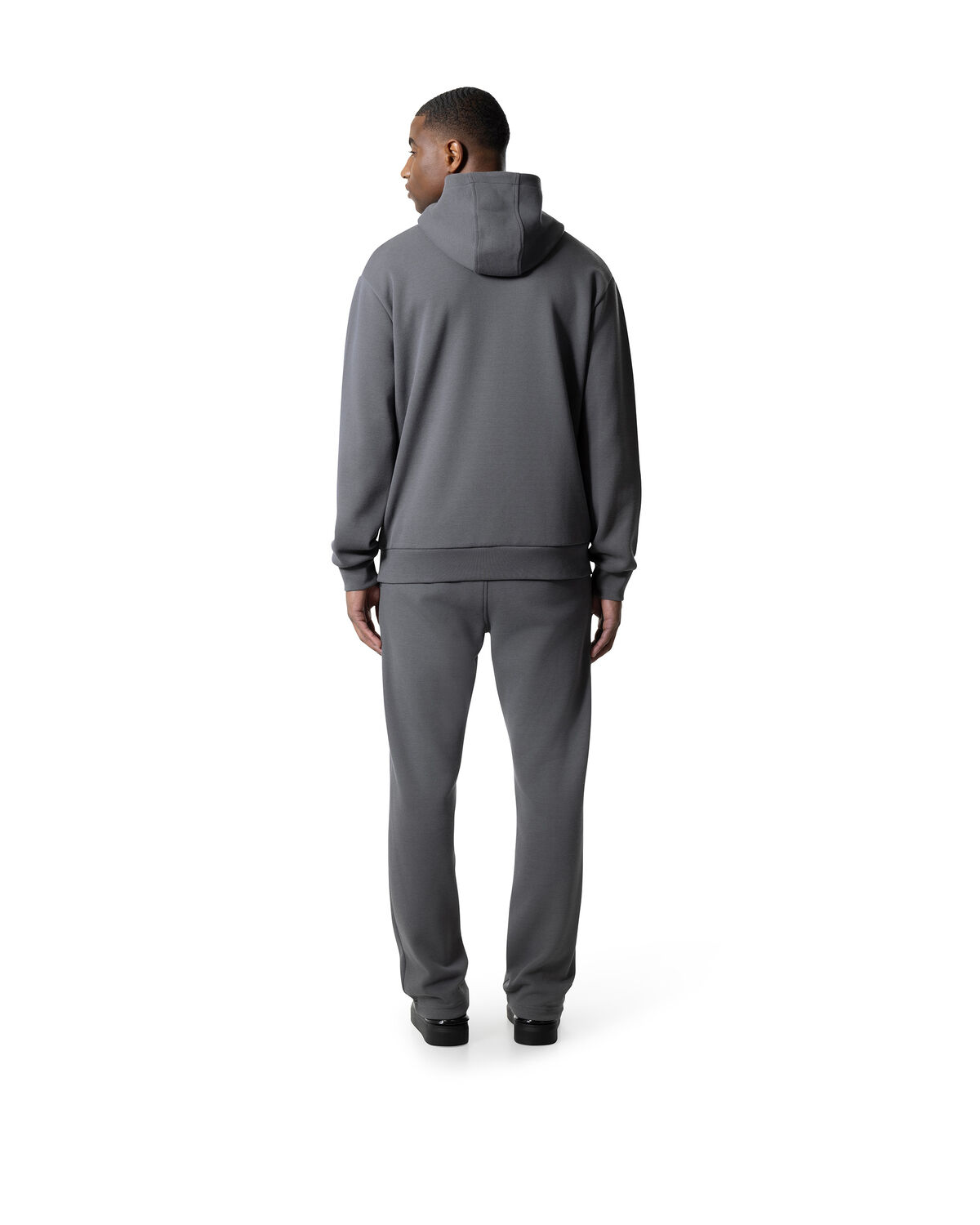 Pique Hoodie, Charcoal Grey, hi-res
