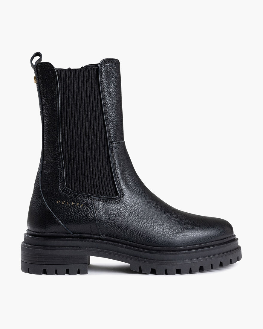 Apollo Chelsea mid boot, Black, hi-res
