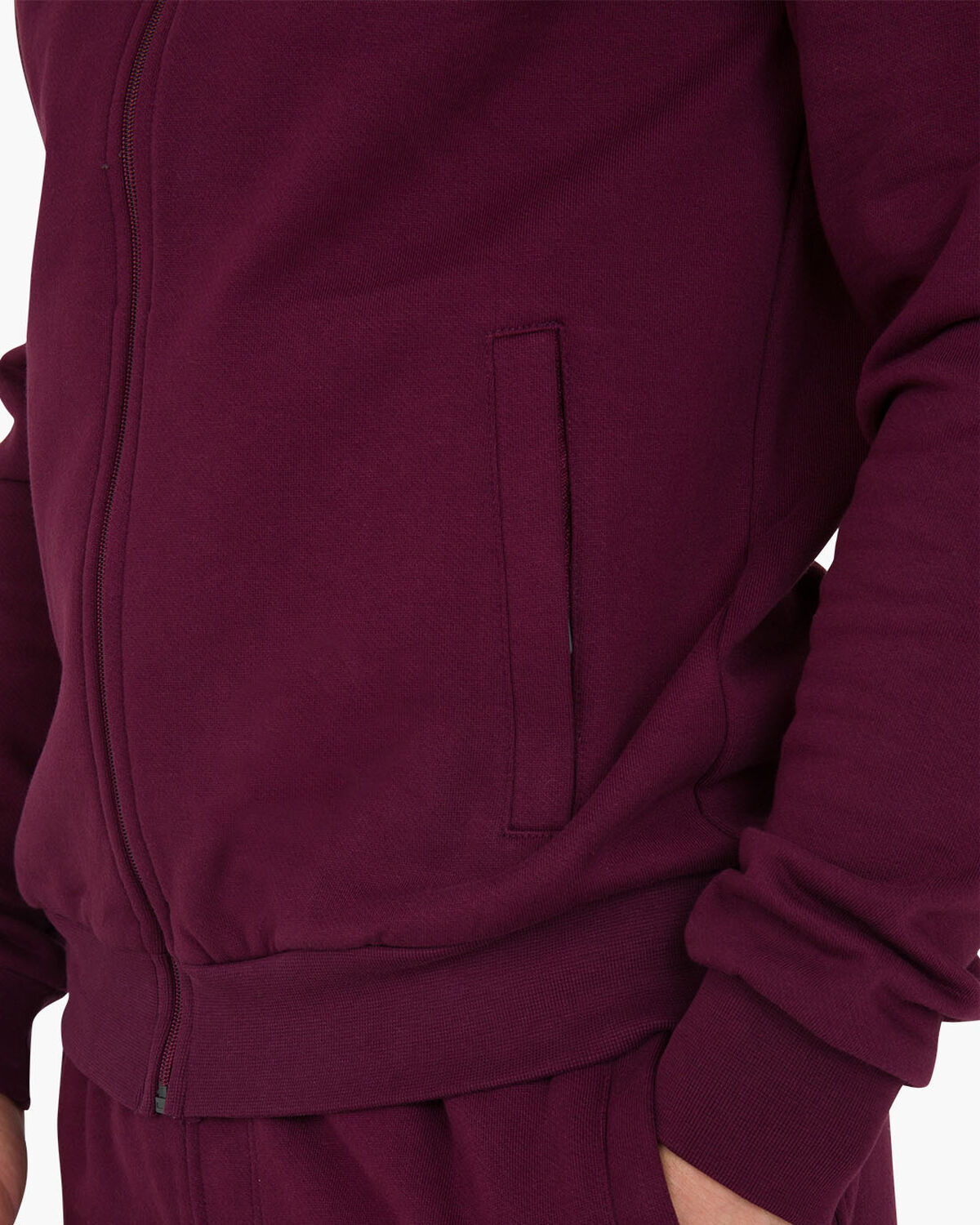 Hernandez Zip Thru Hood, Bordeaux, hi-res