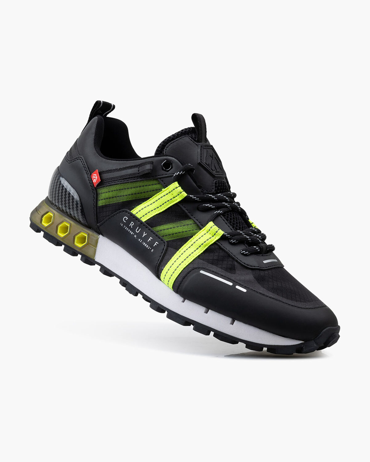 Inter Lace // Montserrat, Black/Yellow, hi-res