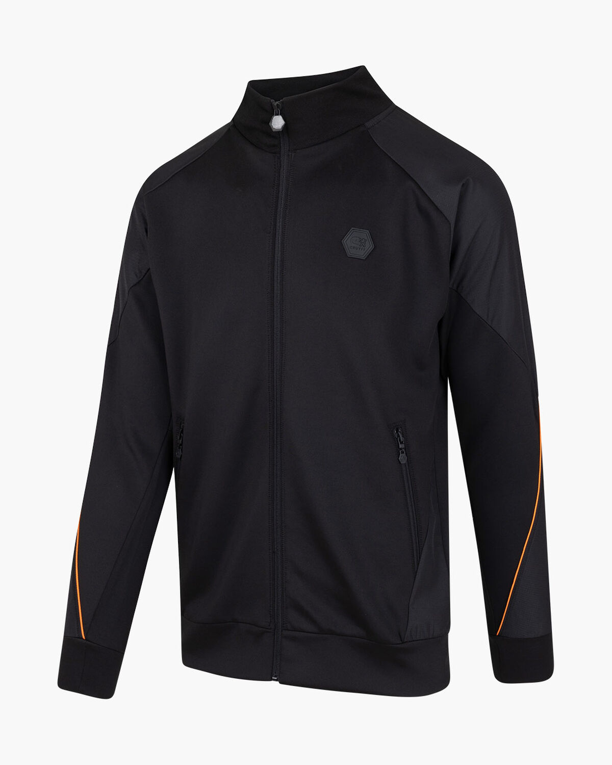 Saul Track Top, Black, hi-res