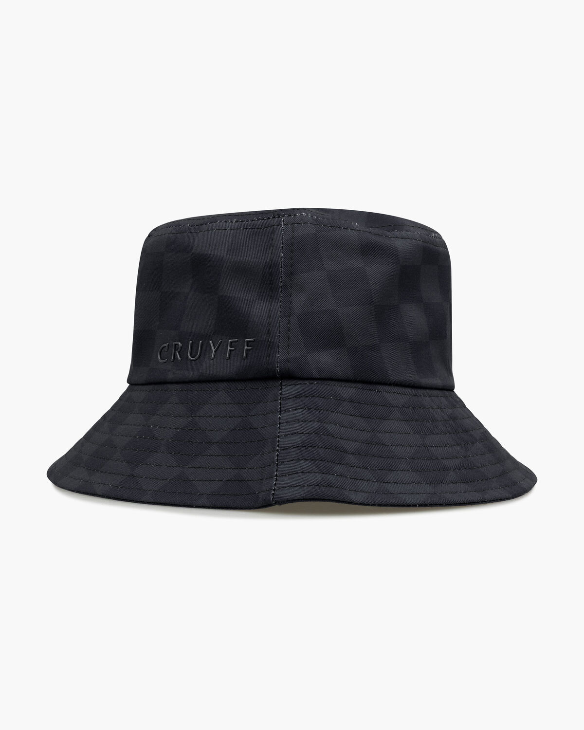 Check Bucket Hat, Black, hi-res