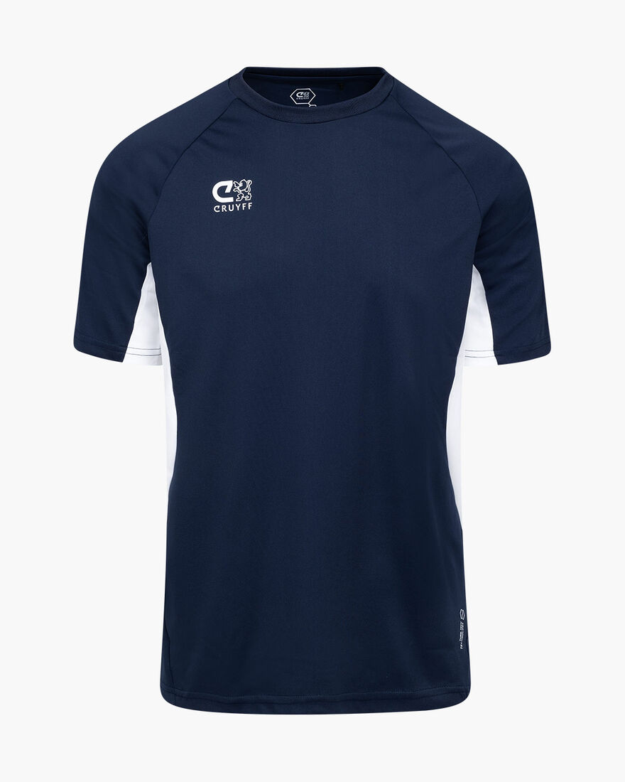 Cruyff Tech Turn Shirt Senior, Navy/White, hi-res