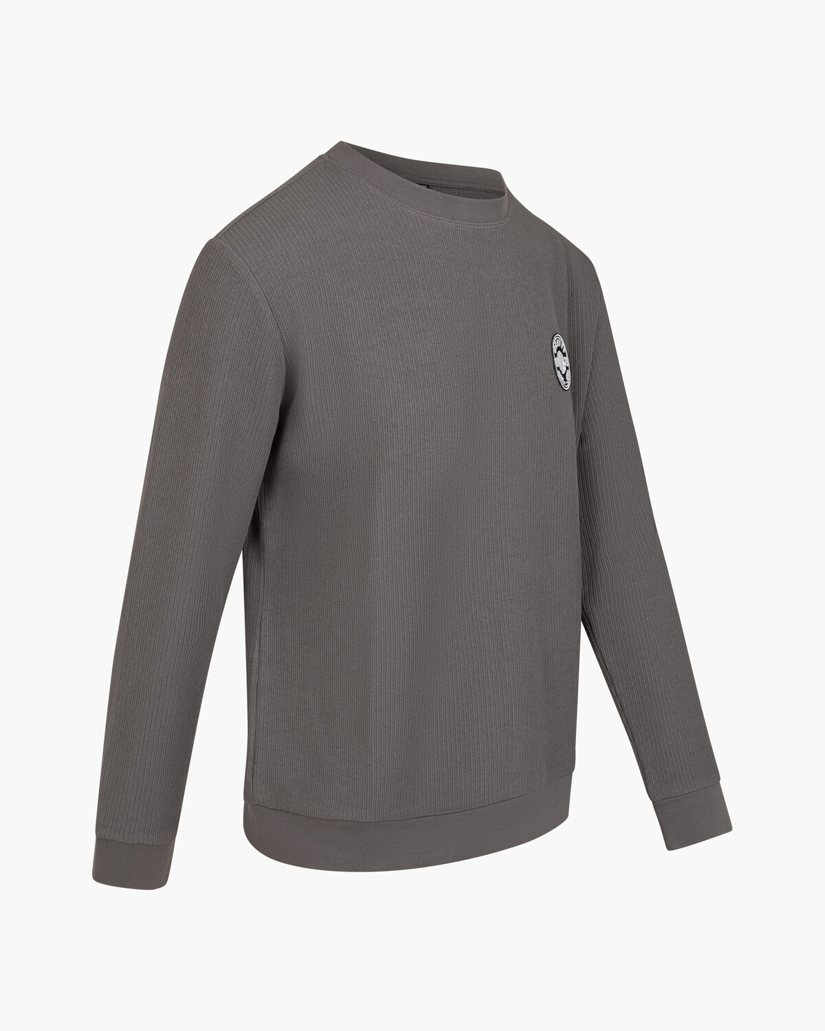 Retro Badge Jumper, Grey, hi-res