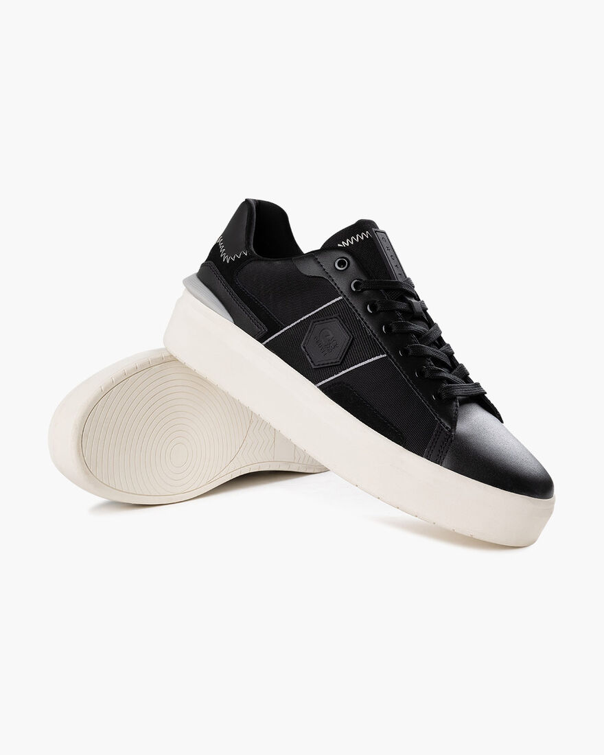 Charco - Nylon Canvas/Soft Leather, Black, hi-res