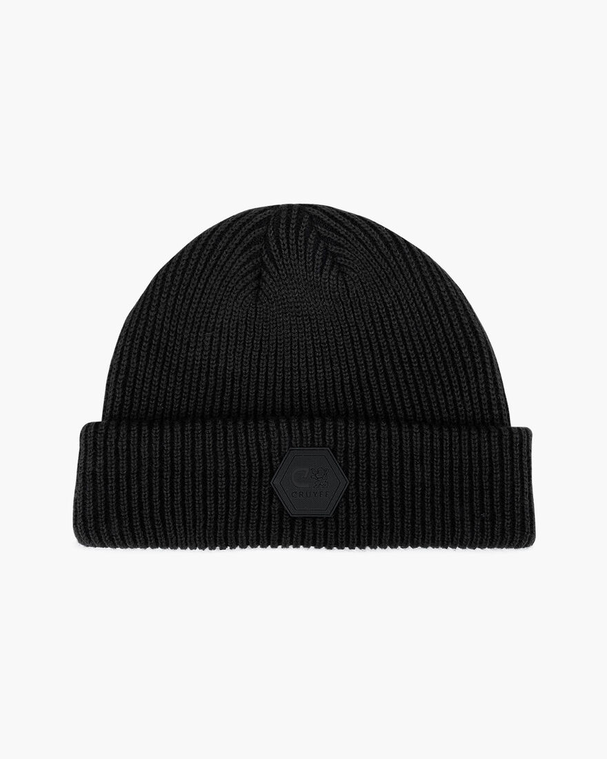Basco Two Tone Beanie, Black, hi-res