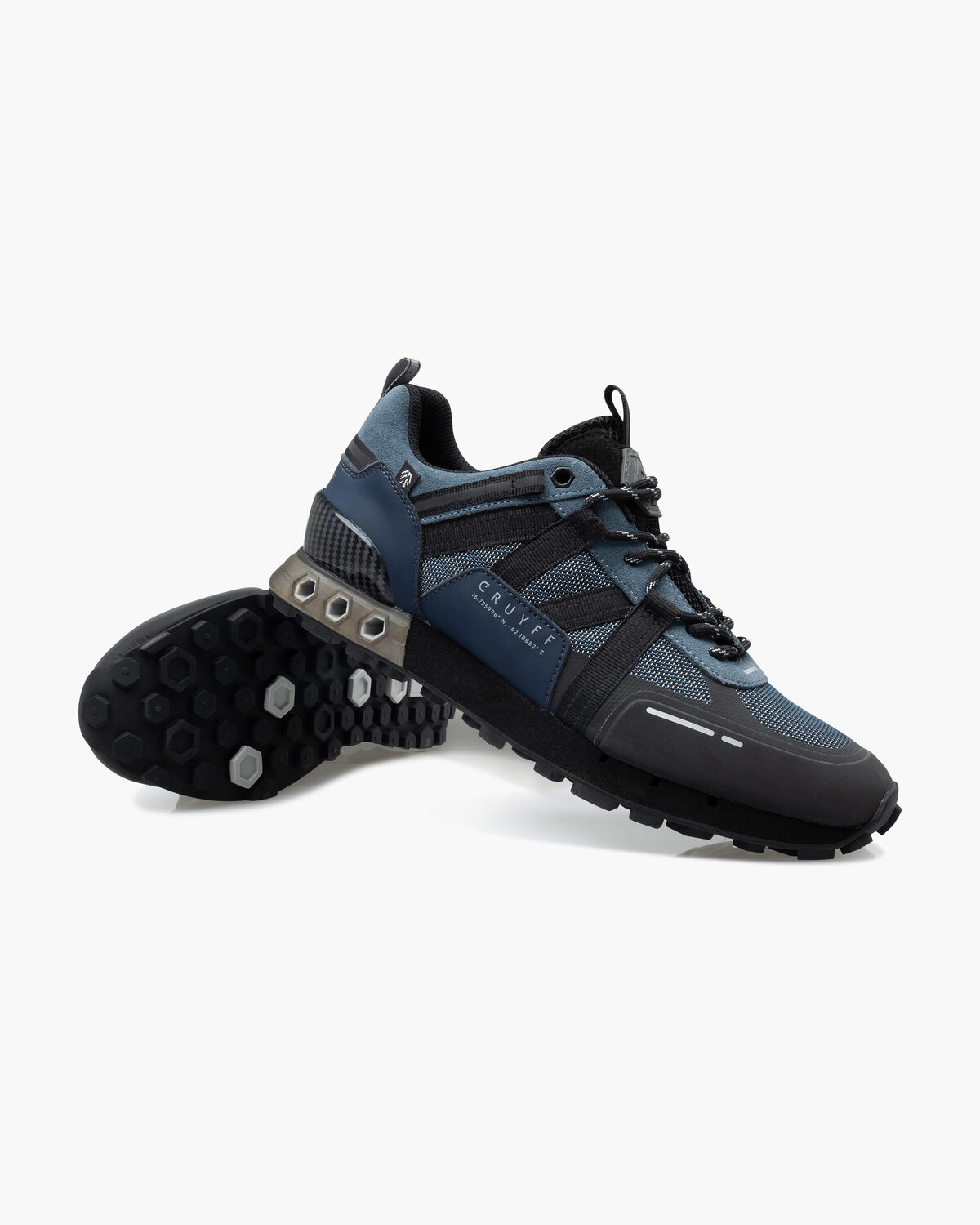 Interlace Hex-Tech // Montserrat, Navy, hi-res
