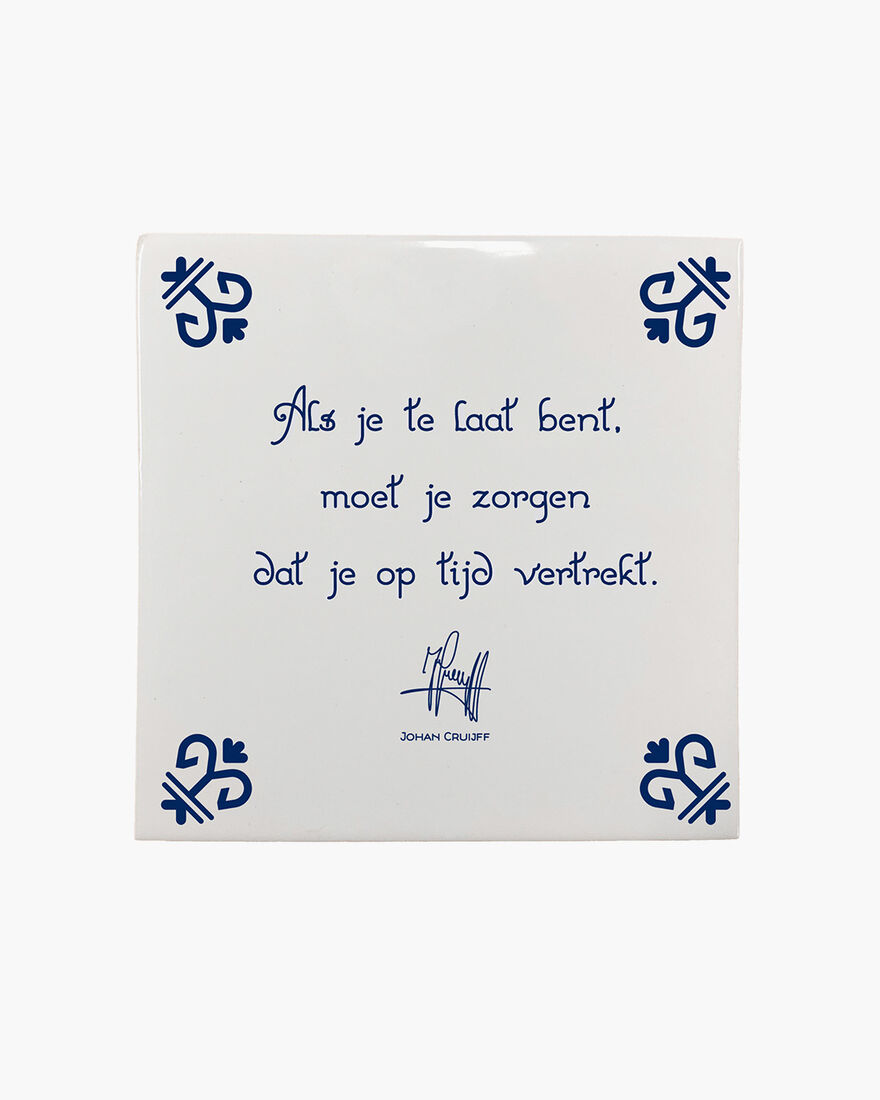 Als je te laat bent, moet je zorgen dat je op tijd, White, hi-res