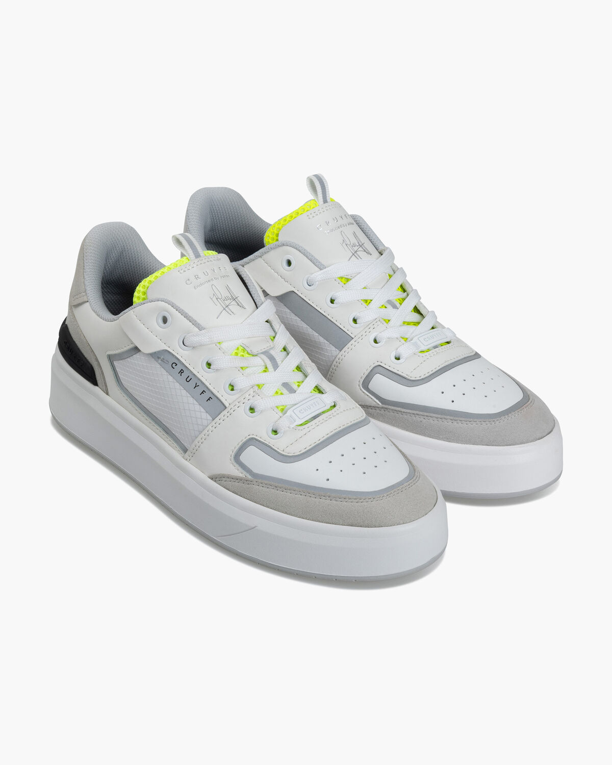 Endorsed Tennis, White/Yellow, hi-res