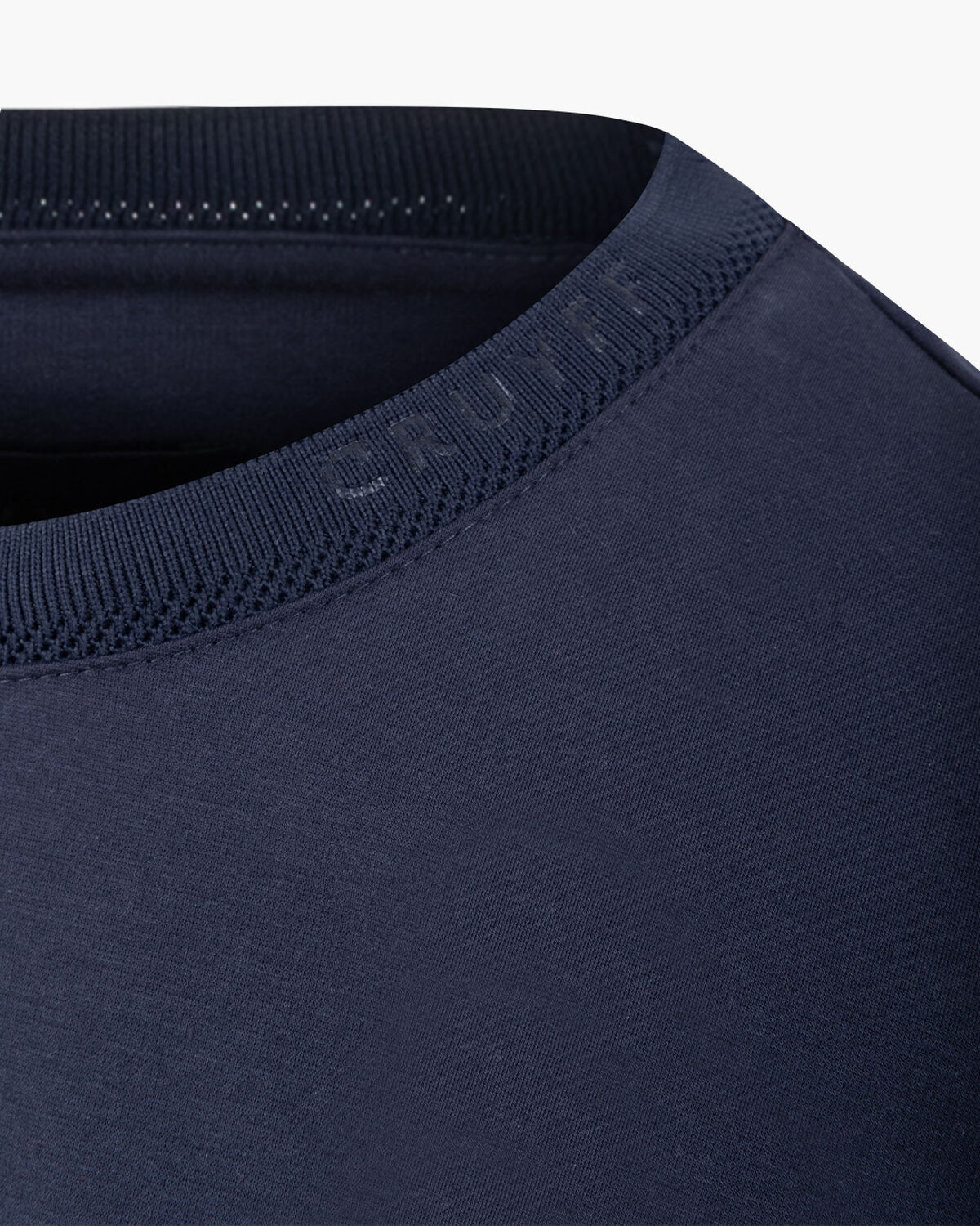 Debossed Collar Tee, Blue Nights, hi-res
