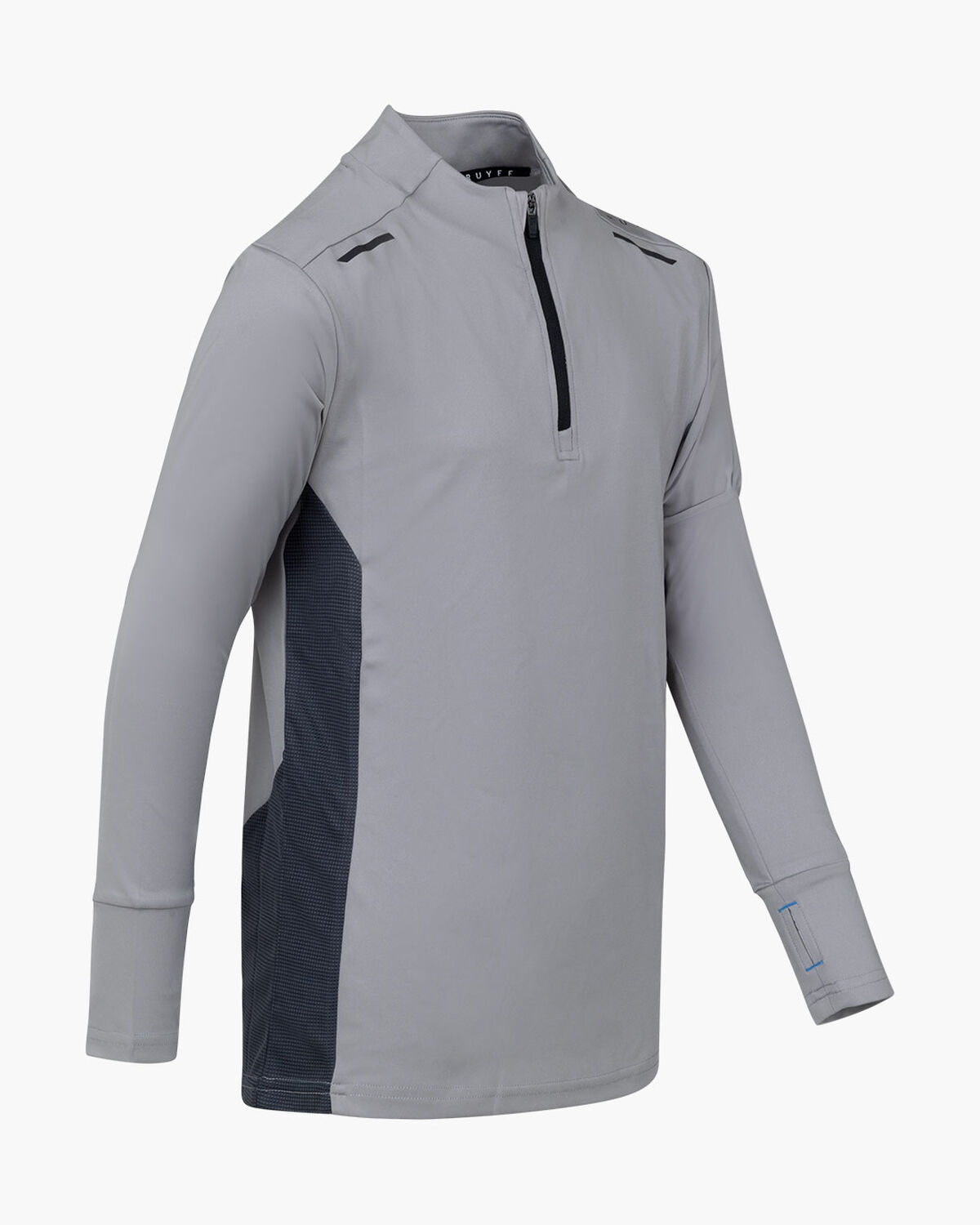 Metabolic 1/4 Zip LS Top, Grey, hi-res