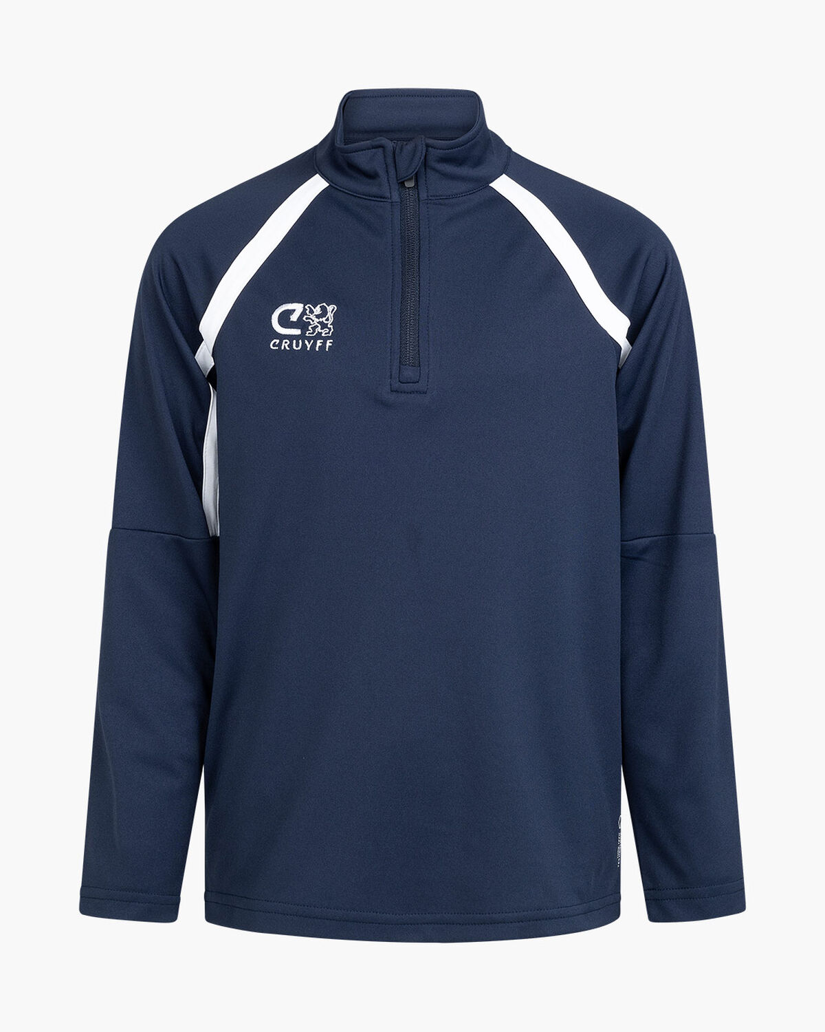 Cruyff Tech Turn Half Zip Juni, Navy/White, hi-res