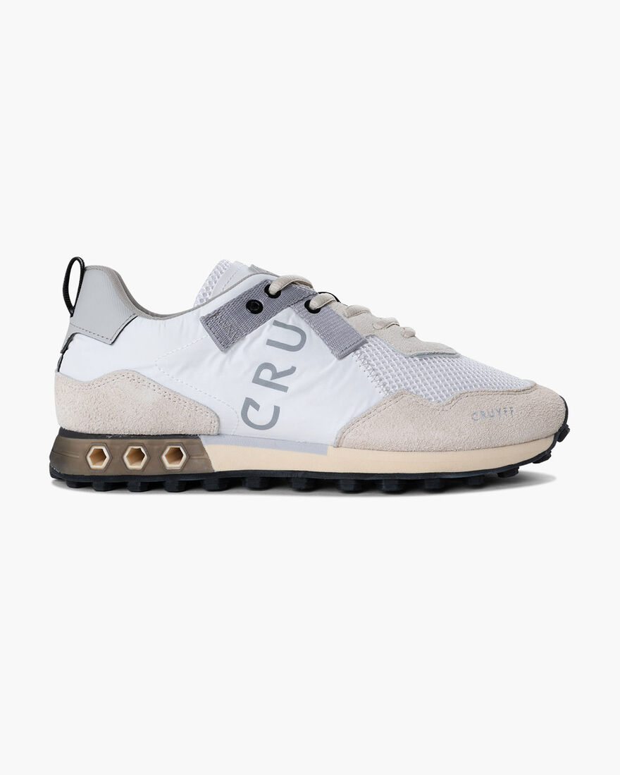 Superbia Hex - Crepe Nylon/Hairy Suede, White, hi-res