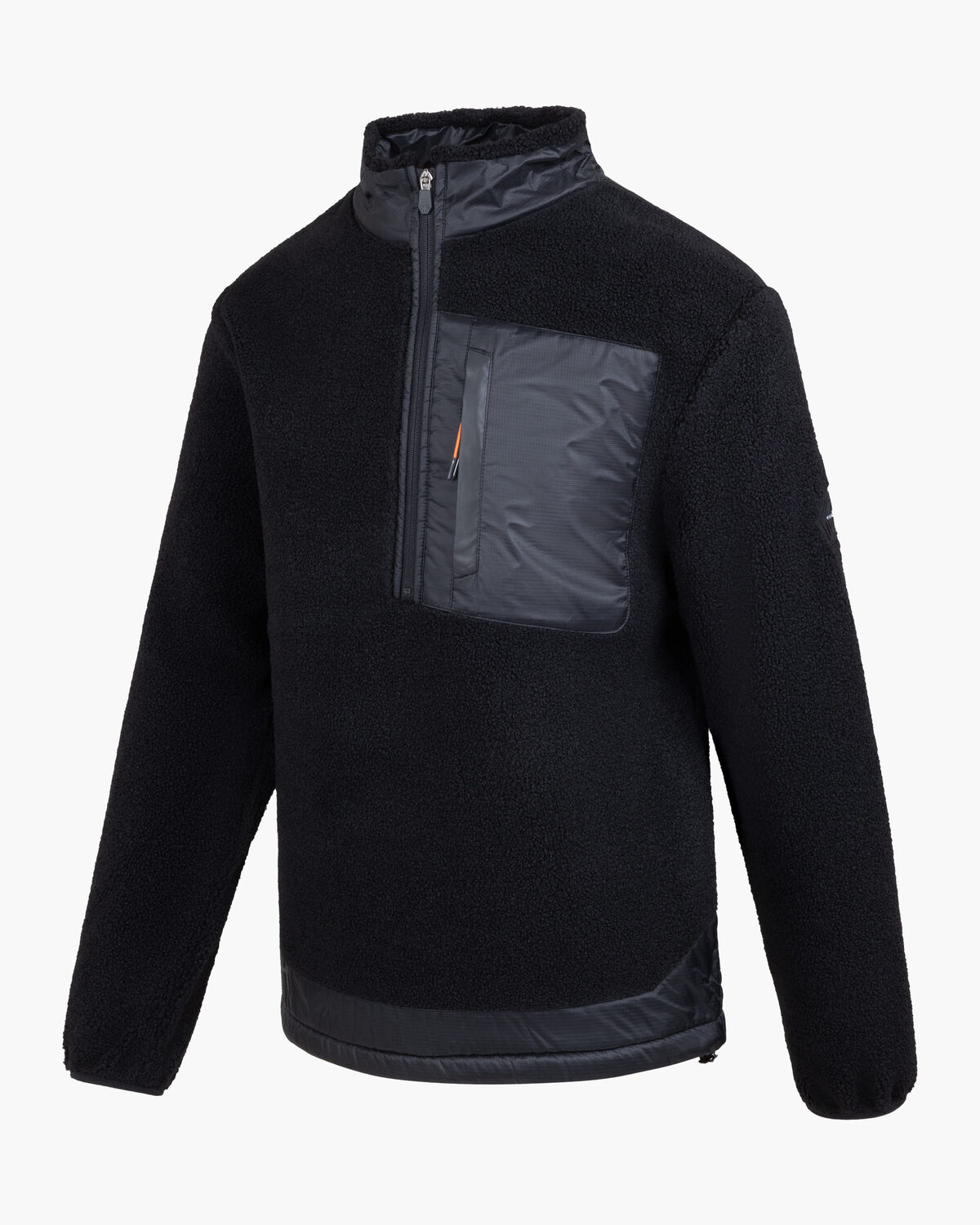 Retina Half Zip, Black, hi-res